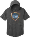 Tri-Blend Wicking Short Sleeve Hoodie